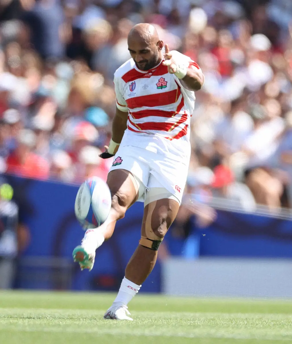 【画像・写真】【ラグビーW杯】松田力也が前半15分の同点PGなど3本決める！　前半6分にマシレワ負傷でレメキと交代