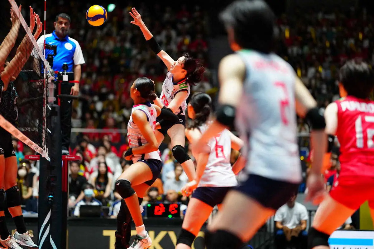 【画像・写真】女子バレー、井上で連勝　エース古賀が不調もカバー「紗理那だけのチームではなくて…」