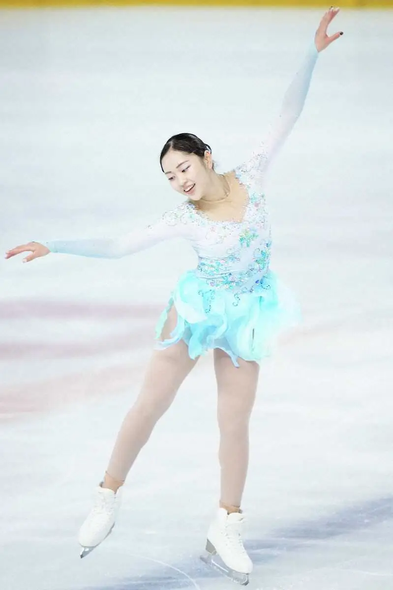 【画像・写真】＜フィギュアスケート東京都選手権　女子SP＞のびやかな演技の江川マリア（撮影・長久保　豊）