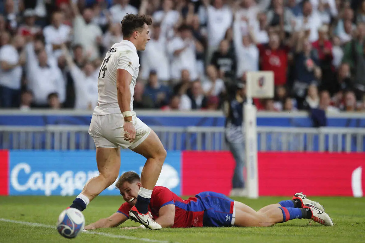 【画像・写真】【ラグビーW杯】イングランドが3連勝　20歳アランデルは5トライをマーク　準々決勝進出ほぼ確実に