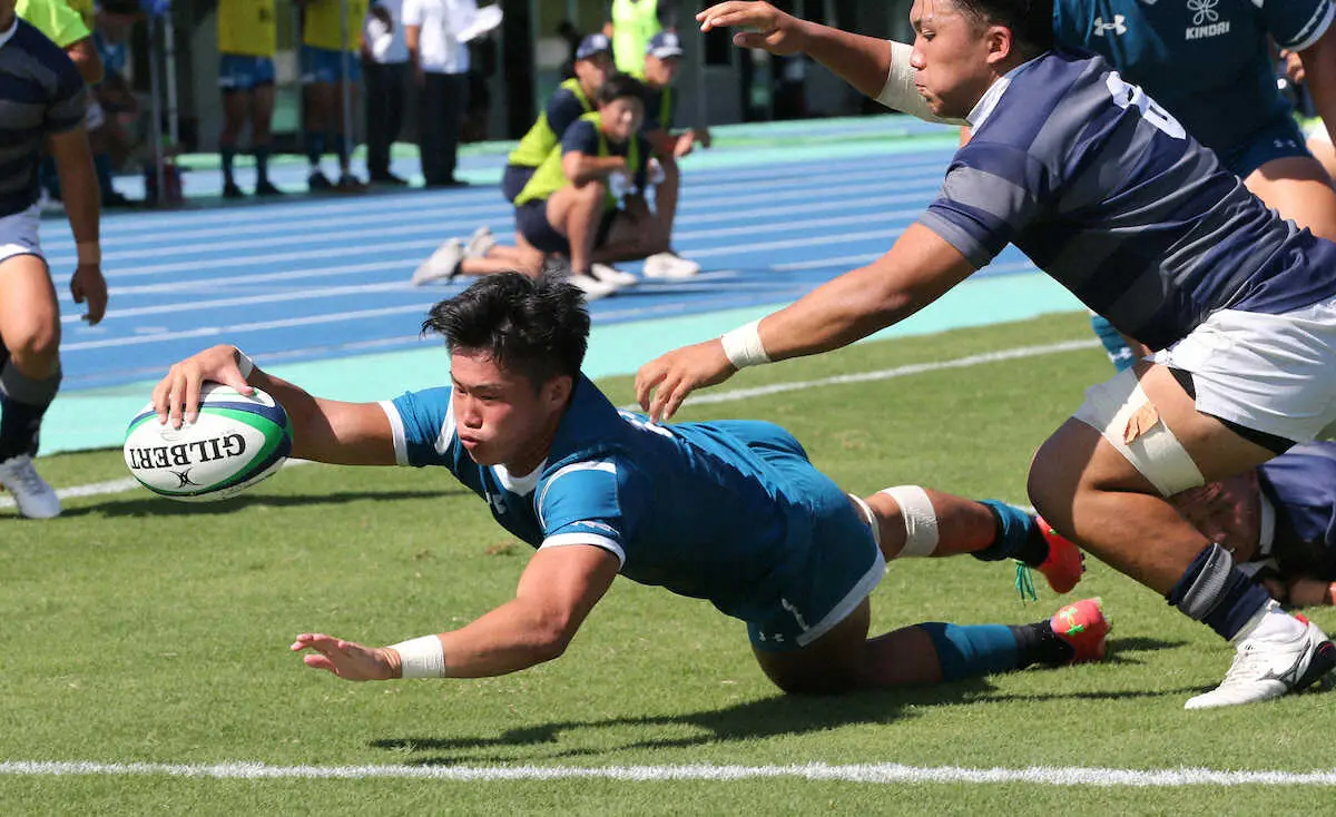 【画像・写真】将来のジャパン候補だ　近大WTB植田2トライ　同大撃破&今季初勝利導いた