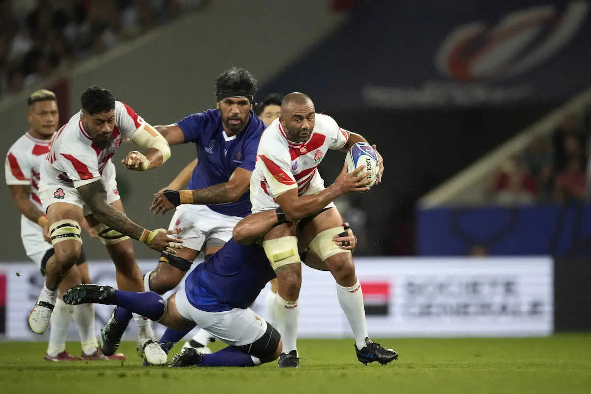 【画像・写真】【ラグビーW杯】日本が17―3にリード広げる　リーチがトライ！　松田はキック成功率100％継続