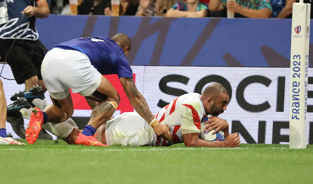 【画像・写真】【ラグビーW杯】黄金バックロー3人トライ競演　リーチ「全員、6、7、8番で良かった」