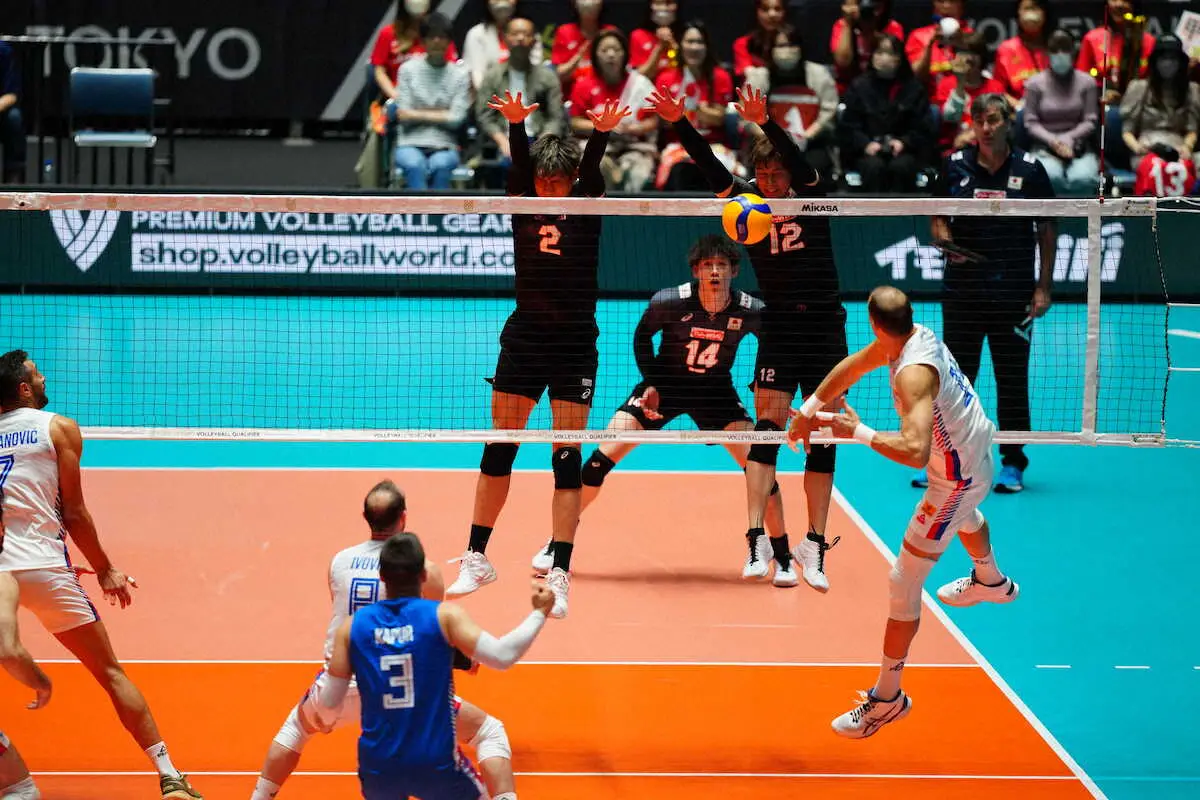 【画像・写真】【バレー五輪予選】日本・高橋藍「ひき肉でーーす！！」絶叫2位浮上「あと2戦、もっともっと強い日本を」