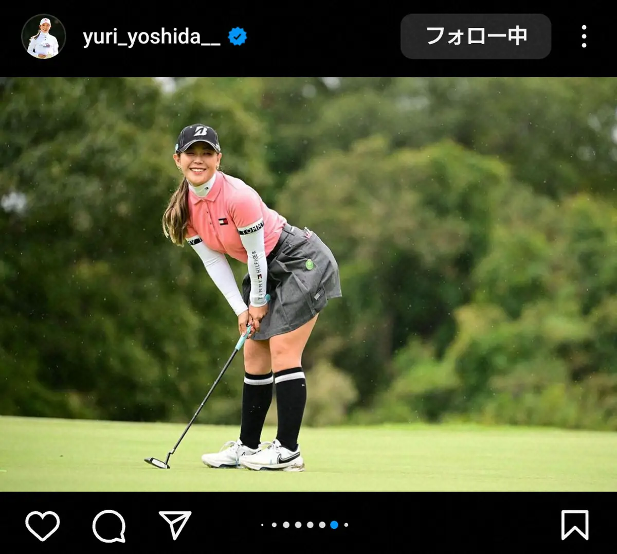 【画像・写真】吉田優利「ひっさしぶりの良いゴルフ」に笑顔満開　「可愛い～」「笑顔がいつも優勝」の声
