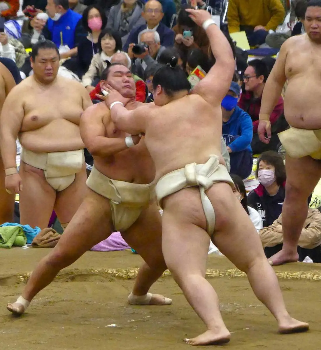 【画像・写真】【伊勢原巡業】豊昇龍が同期生の王鵬と三番稽古「教習所を思い出す」かつてのライバル「負けたくない」