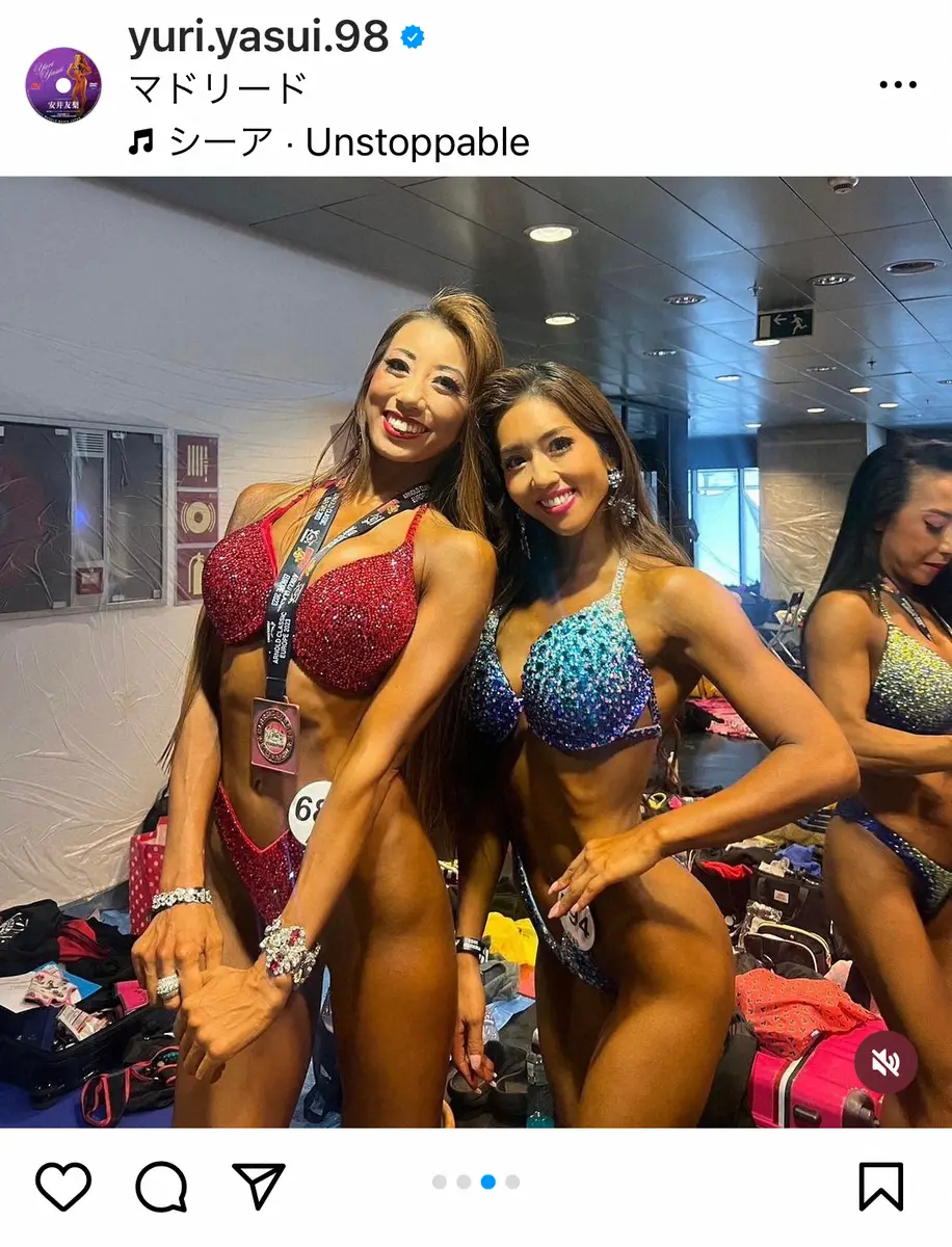 【画像・写真】ビキニフィットネス・安井友梨　骨折乗り越え国際大会で4位に感謝「全てが奇跡」も「世界の壁は厚かった」