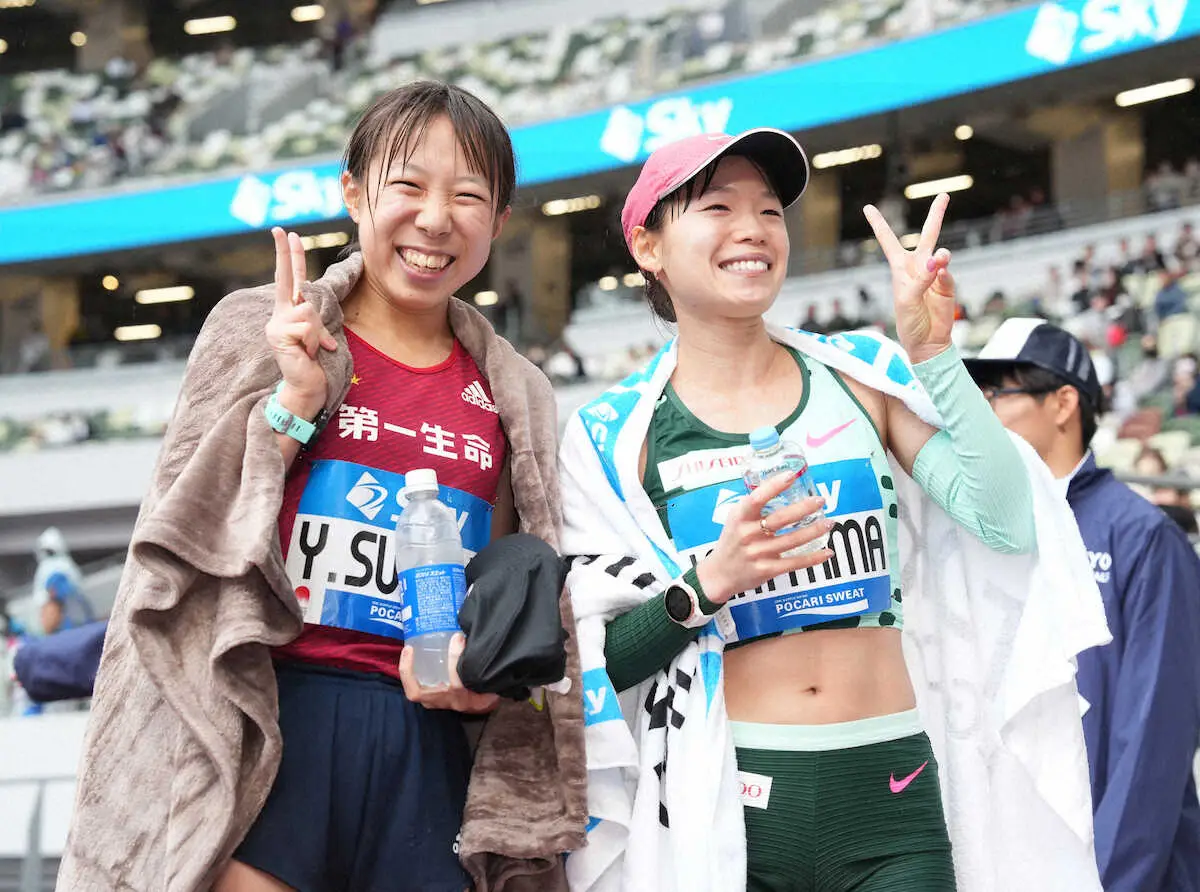 【画像・写真】【MGC女子】パリ内定の一山麻緒　途中棄権の夫思い、涙こらえる　「最後まで夫婦でパリに行きたいと」