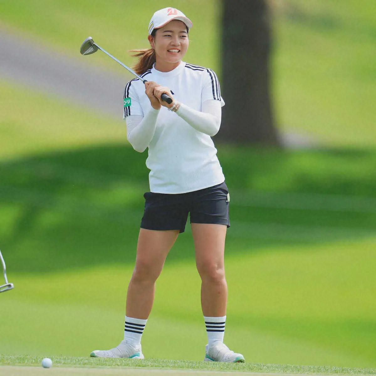 【画像・写真】前回大会2位の佐藤心結「まずはトップ10目指す」マスターズGCレディース練習日