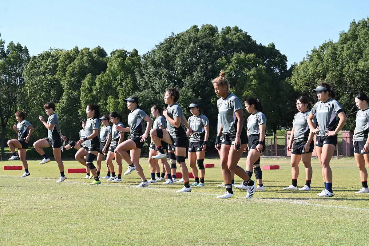 【画像・写真】ラグビー7人制女子日本代表候補　来月のパリ五輪予選へ練習公開　19人から大会登録12人へサバイバル