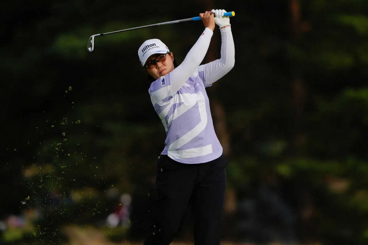 【画像・写真】畑岡奈紗　首位に4打差の5位に浮上　渋野日向子は79と崩れて69位