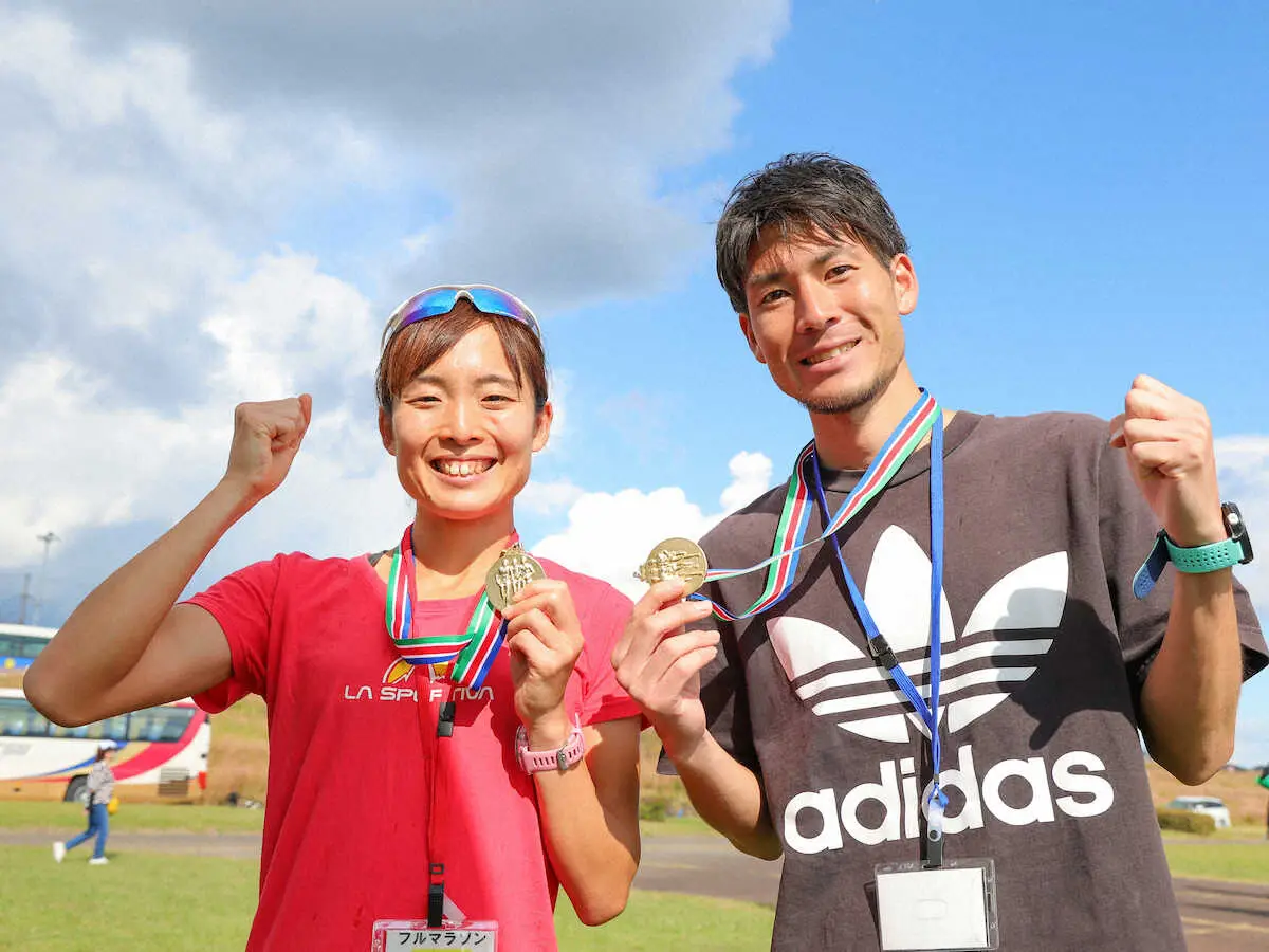 【画像・写真】しまだ大井川マラソン　男子フルは松井、女子フルは山内がともに初優勝