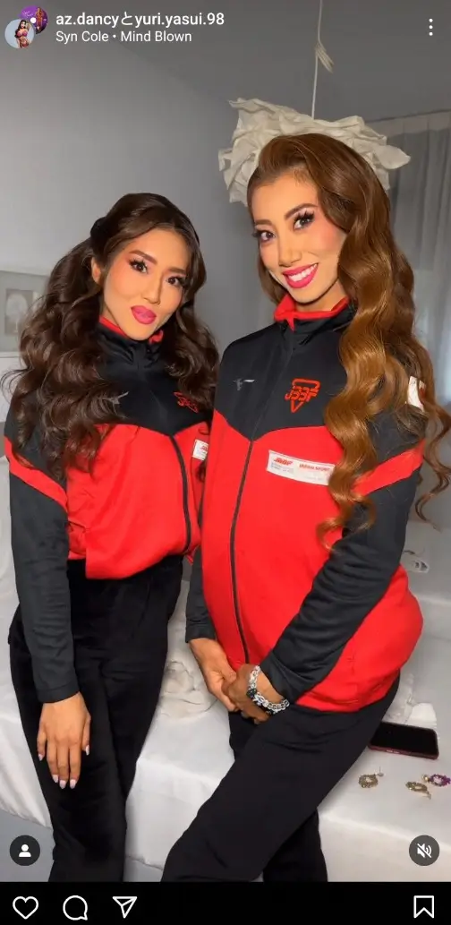 【画像・写真】“ビキニ最強コンビ”安井友梨＆ダンシーあずさ　2ショット投げキッス公開に「悶絶ッッッ」「映えの極み」