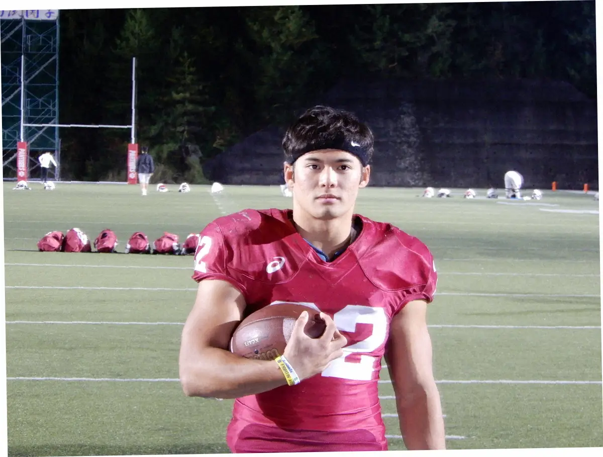 【画像・写真】アメフト立命大　関学大戦に向けたRB山嵜の決意「人百倍やってきた。自信あります」