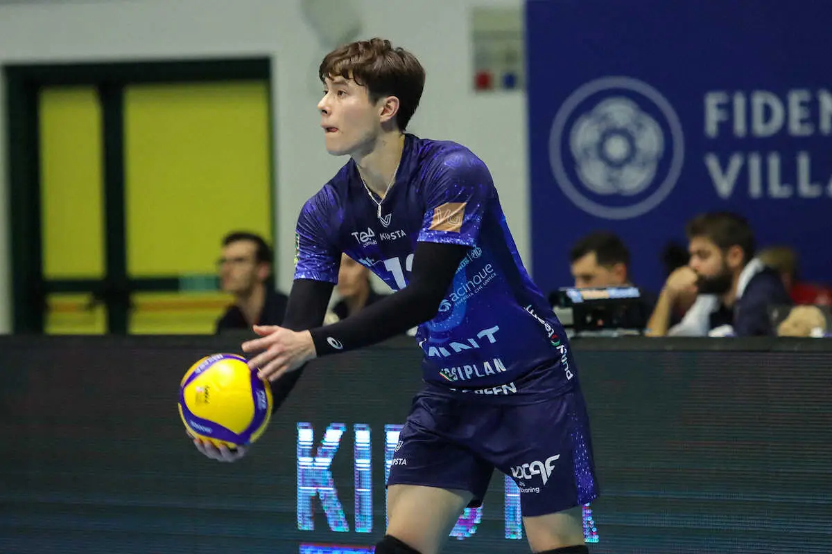 【画像・写真】モンツァ高橋藍最多21得点MVP「タフな試合だった。今はとてもハッピー」イタリア1部リーグ