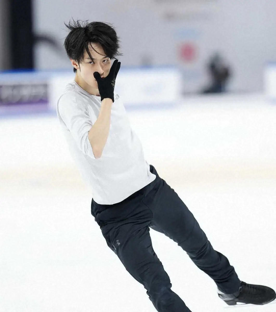 【画像・写真】宇野昌磨「体力的にもしんどい戦いに」　山本草太は苦笑い「実は…」GP中国大会公式練習