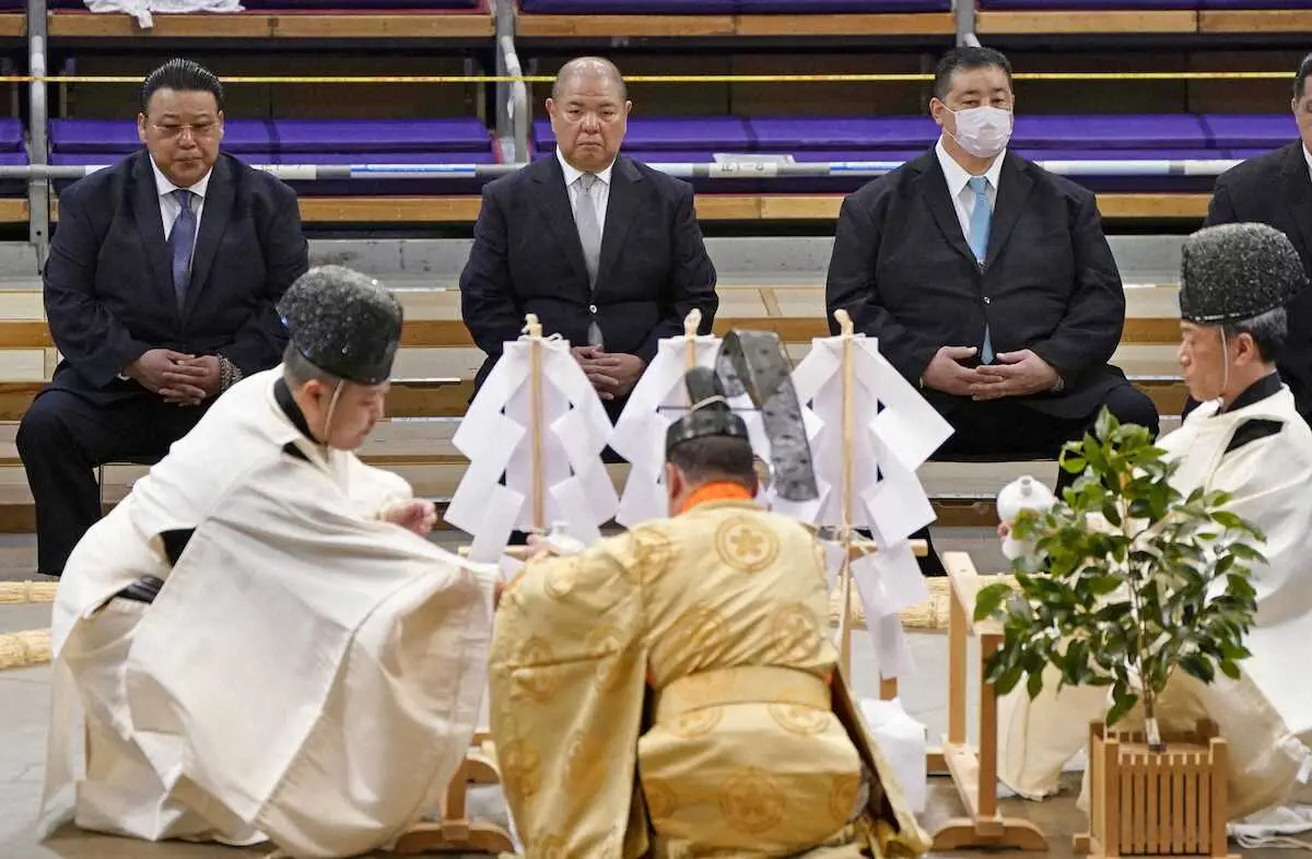 【画像・写真】土俵祭り4年ぶりに一般公開　八角理事長ら15日間の安全祈願