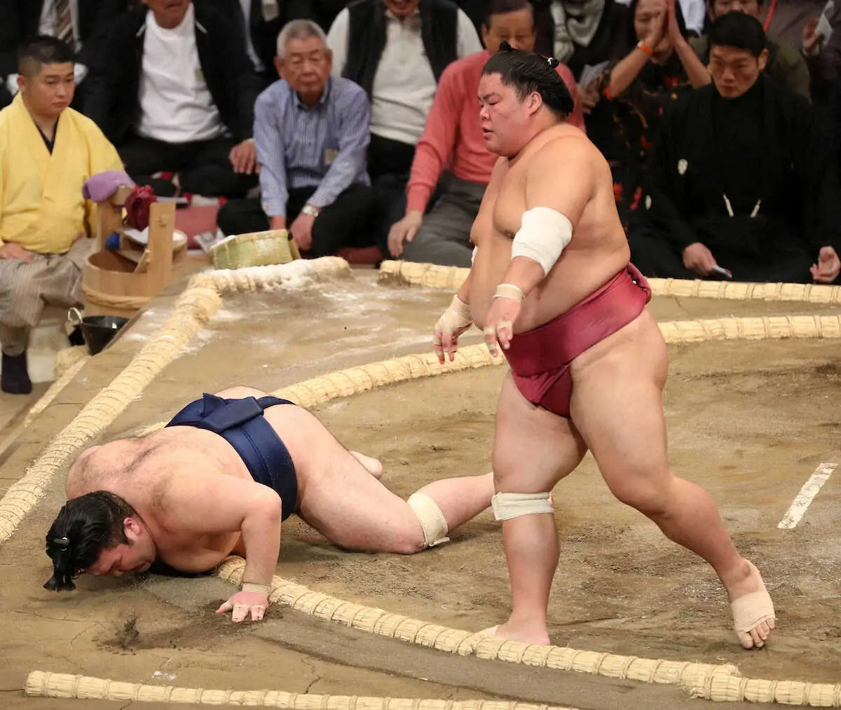【画像・写真】綱獲り目指す大関・貴景勝が連勝！豊昇龍、霧島も勝利し3大関2日連続負けなし