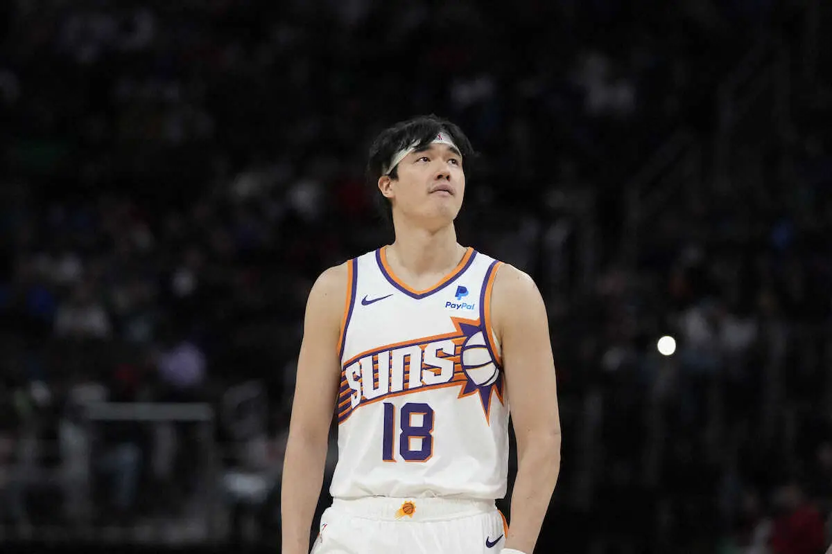 【画像・写真】渡辺雄太　本拠地ウルブズ戦で第1Qから途中出場も…今季3度目の前半無得点　サンズは22点リード