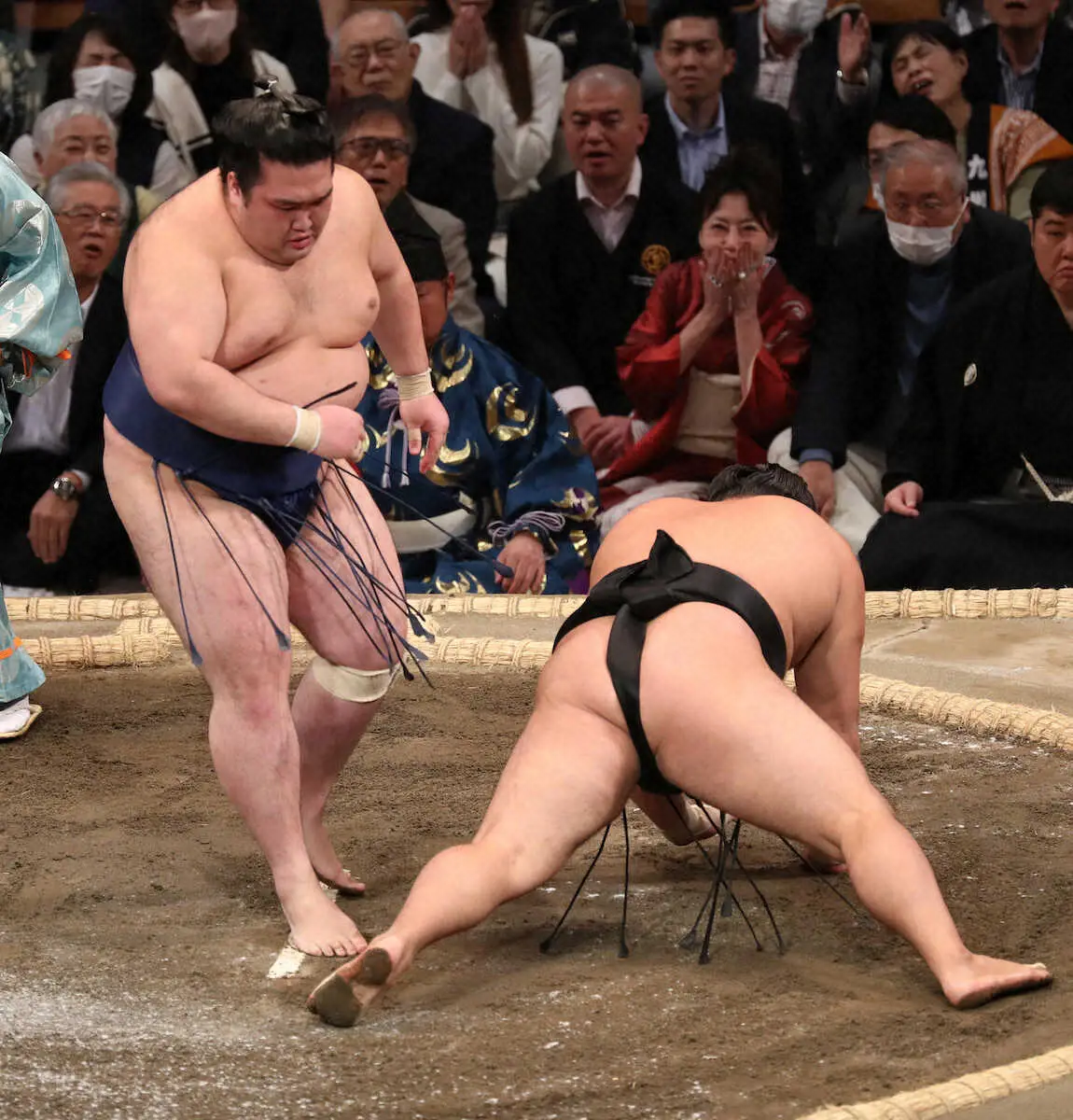【画像・写真】豪ノ山が霧島討ち　今場所2勝目に「思い切りいったのがよかった」　嬉しい大関戦初勝利