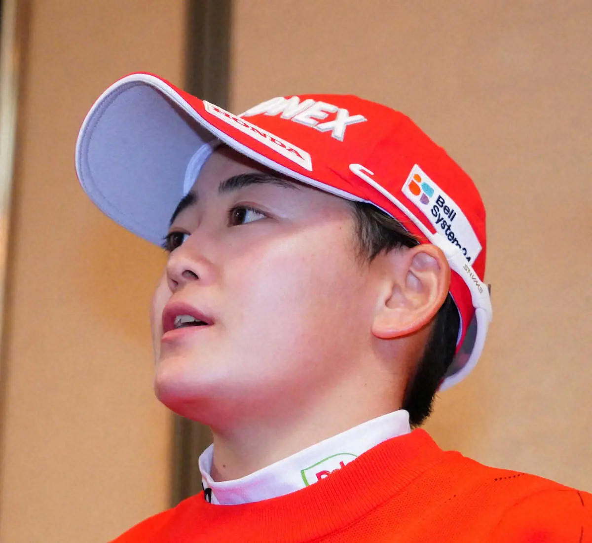 【画像・写真】逆転女王を目指す岩井明愛「過酷な天気だった…体調は助かった」悪天候で第3R中止