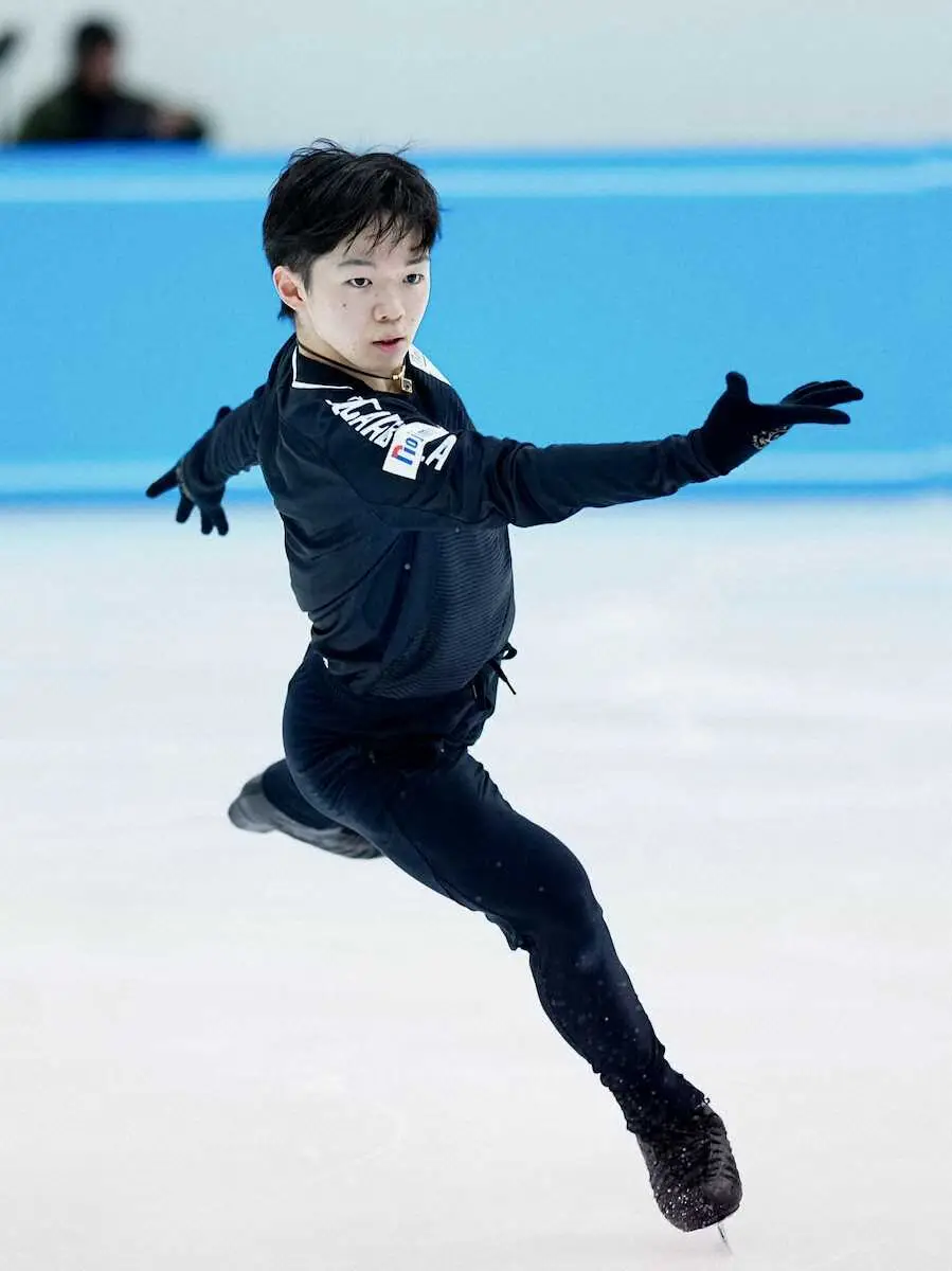【画像・写真】鍵山優真が公開練習「少しずつ自信をつけている感触がある」NHK杯はSP4回転2本構成