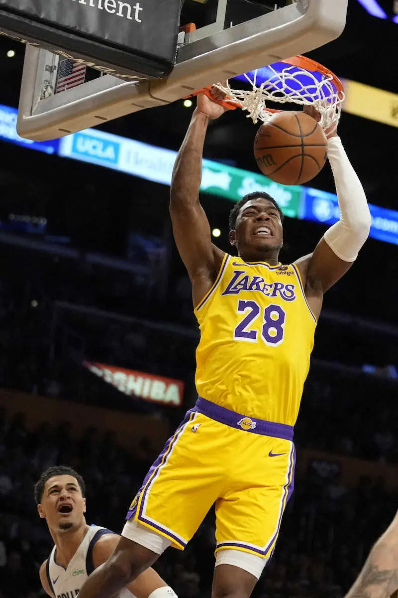 【画像・写真】八村塁　ダンク＆3Pも今季初3試合連続2桁得点ならず…9得点3R1A　レイカーズは今季初4連勝ならず