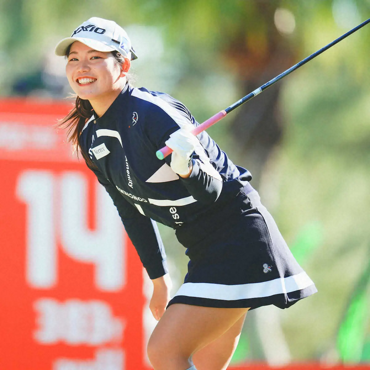 【画像・写真】19歳桜井心那　宮里藍以来の10代5勝へ1差2位発進！メジャー初制覇＆大会最年少Vも狙う