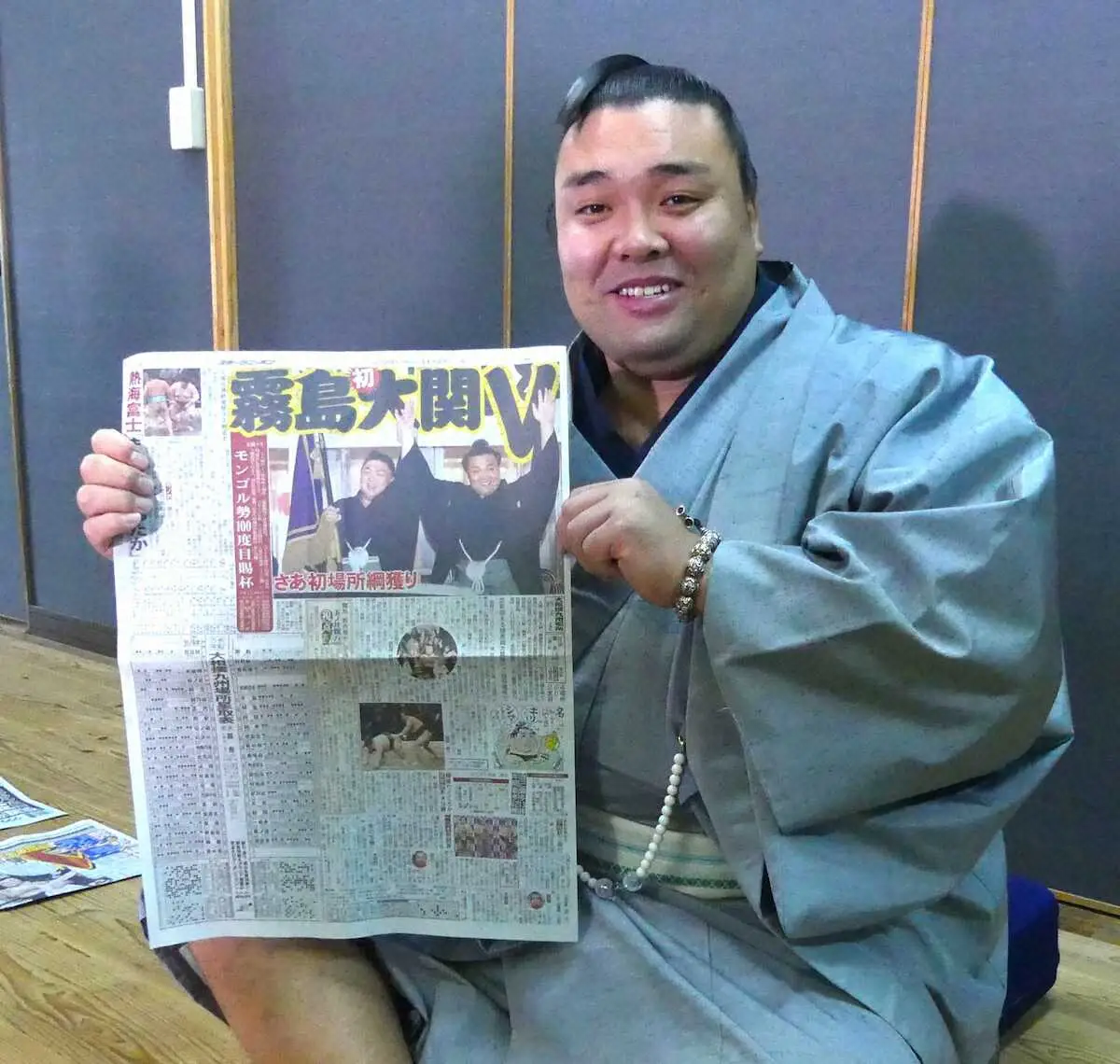 【画像・写真】【霧島優勝一夜明け会見】さあ綱獲り「人生の夢をつかまえたい」師匠の定年前に横綱昇進誓う