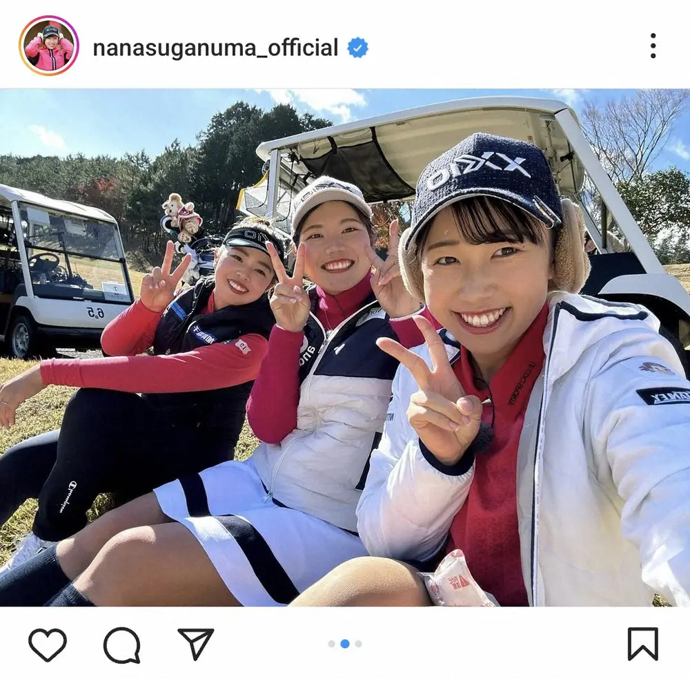 【画像・写真】菅沼菜々　山下美夢有、桜井心那と阪神OBとの超豪華6ショット披露に「楽しそうですね」「いい顔」の声