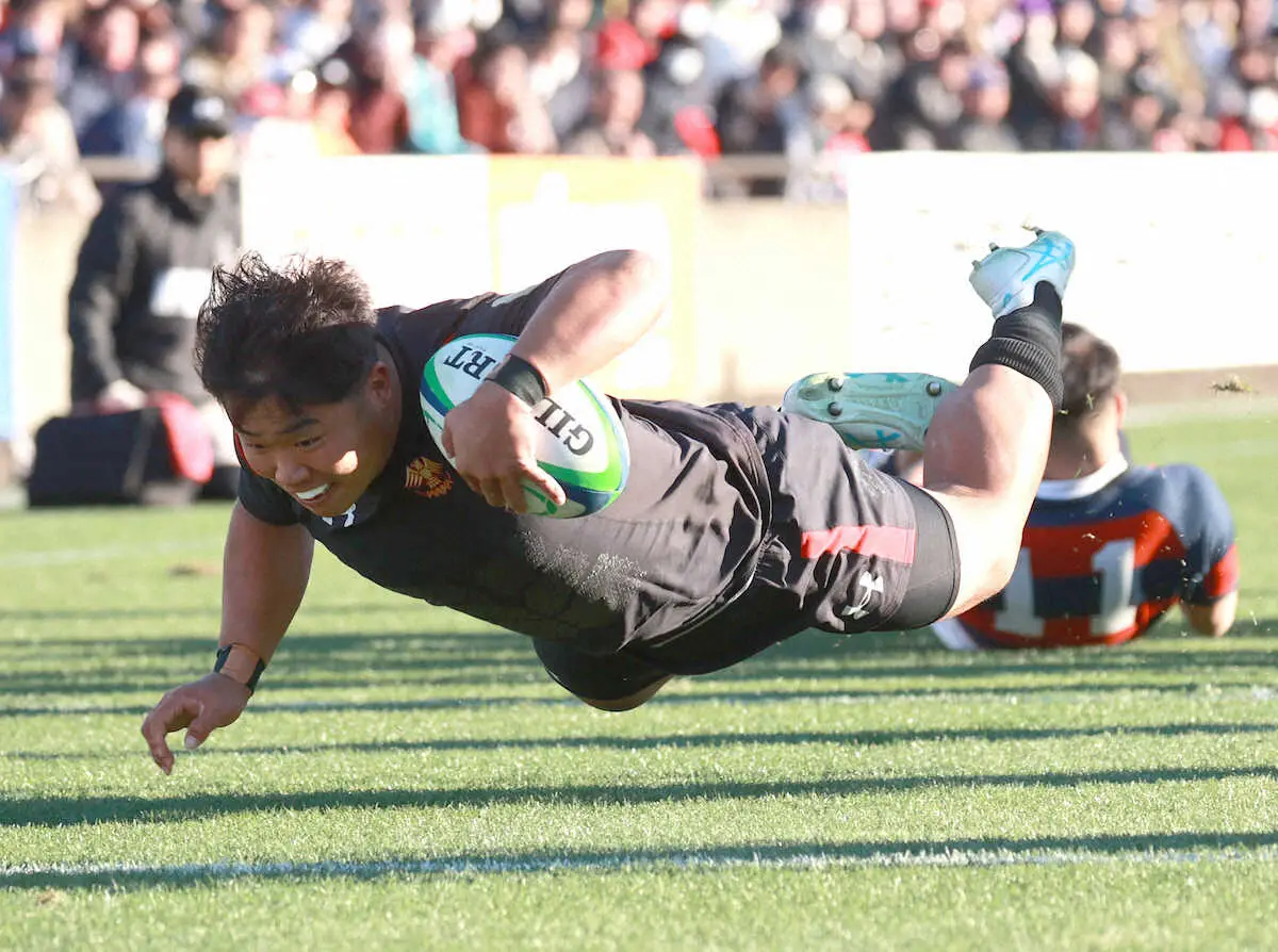 【画像・写真】王者の貫禄!！　帝京大が11トライで大勝　主将・江良「一つ一つを取りにいこうと準備してきた」