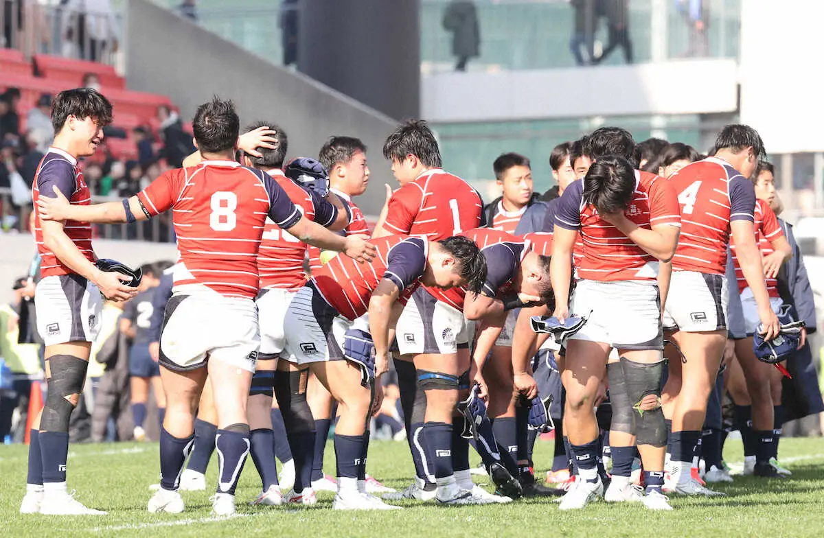 【画像・写真】【高校ラグビー】関大北陽・永井主将、初戦敗退に涙も「最高の仲間とプレーできた」　京産大に進学予定