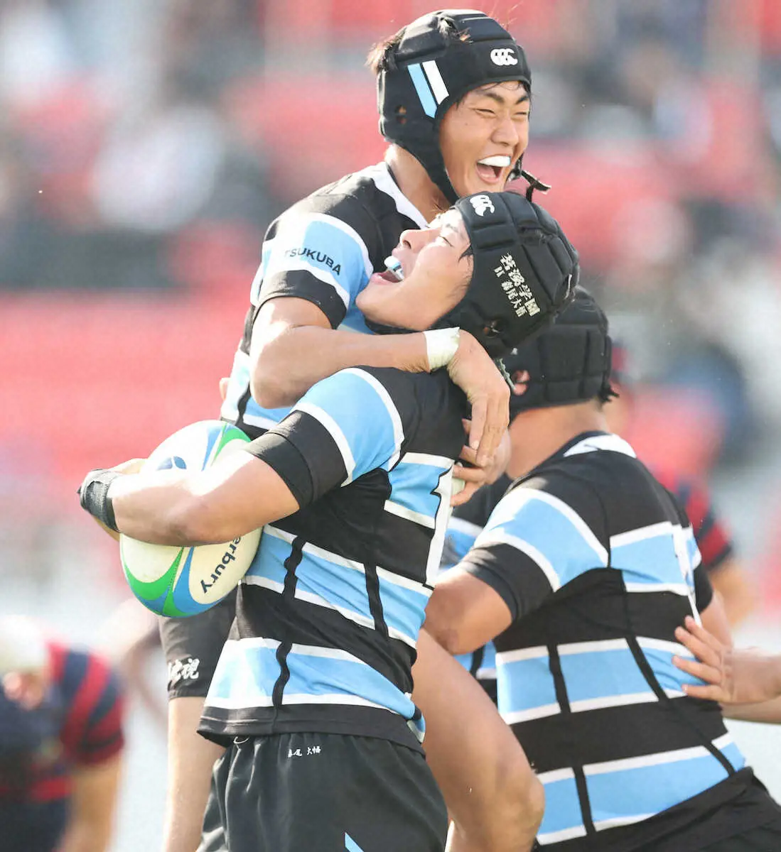 【画像・写真】【高校ラグビー】シード校・茗渓学園が50―3快勝　主将・森尾が3トライでチームけん引