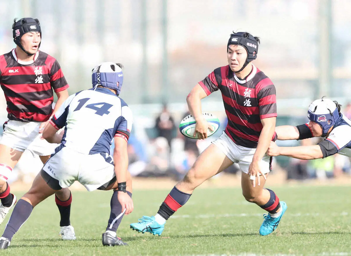 【画像・写真】【高校ラグビー】前回準優勝の報徳学園が初戦突破、高校日本代表候補のSO菊川の状況判断光る