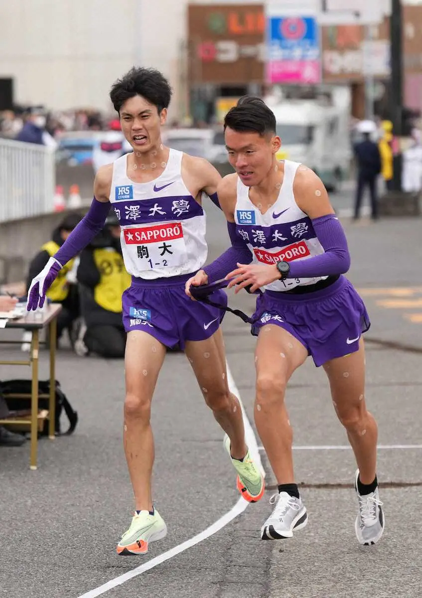 【画像・写真】【箱根駅伝2区】駒大・鈴木、終盤失速も区間2位で首位キープ　前回箱根4区から驚異の23区間連続トップ