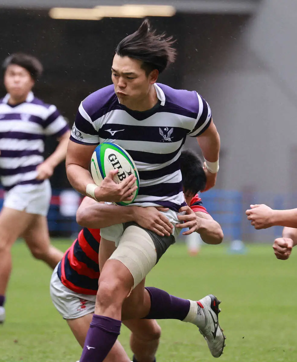 【画像・写真】明大 2大会ぶり決勝進出！日本代表・エディー新HCの前で広瀬がキック6本成功