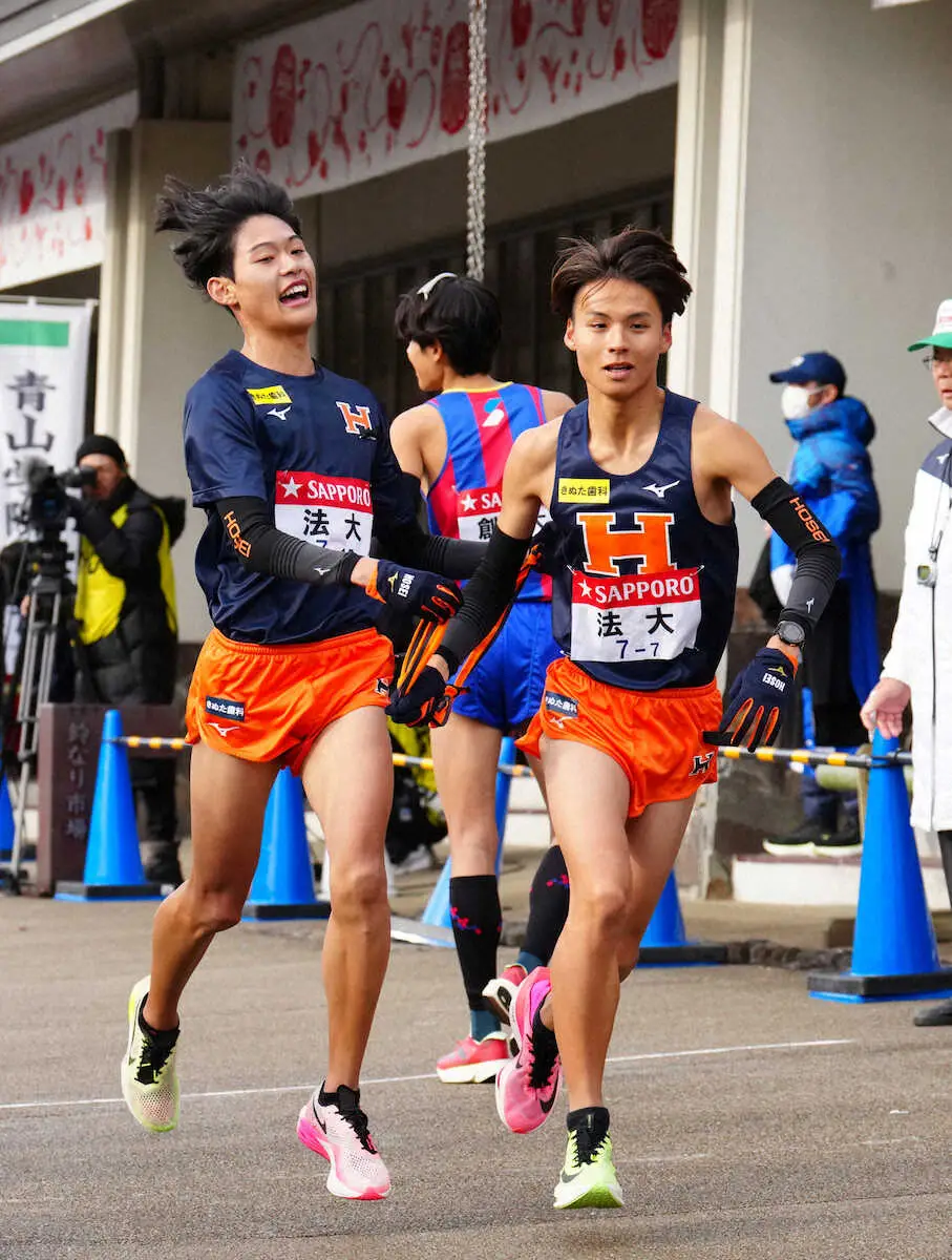 【画像・写真】【箱根駅伝6区】法大・武田が区間賞獲得！3年連続の山下りで快走「100点満点。来年は区間新」
