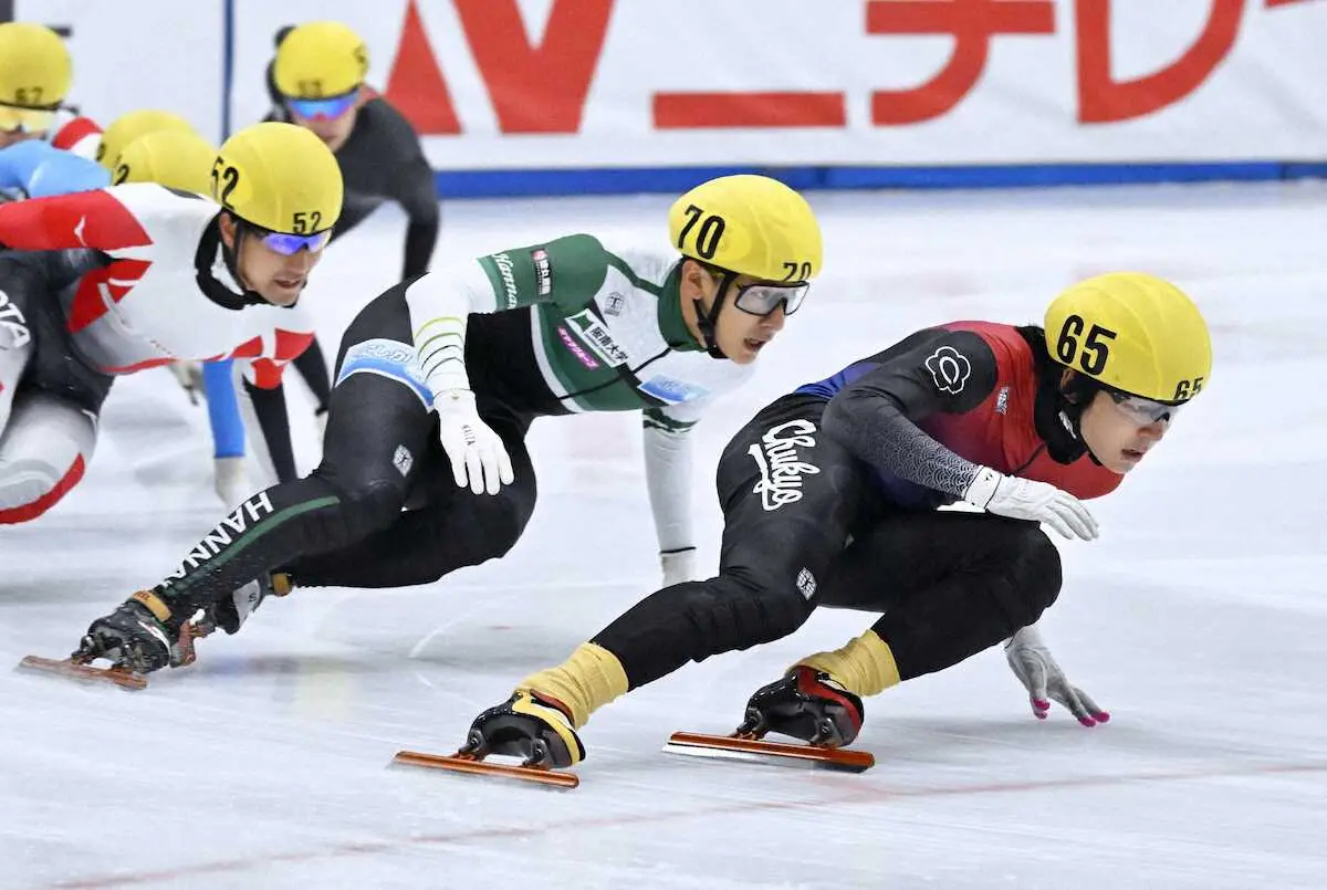 【画像・写真】全日本ショートトラック選手権　女子1500メートルで中3関口が優勝