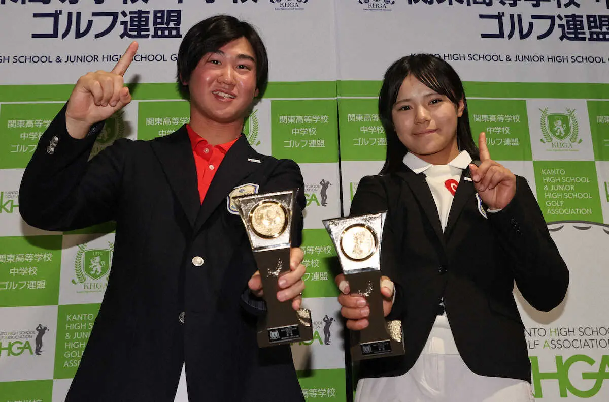 【画像・写真】男子はイーグルで勢いに乗った中山が69で優勝　女子は仁科がグリーンに苦戦しながらも競り勝つ