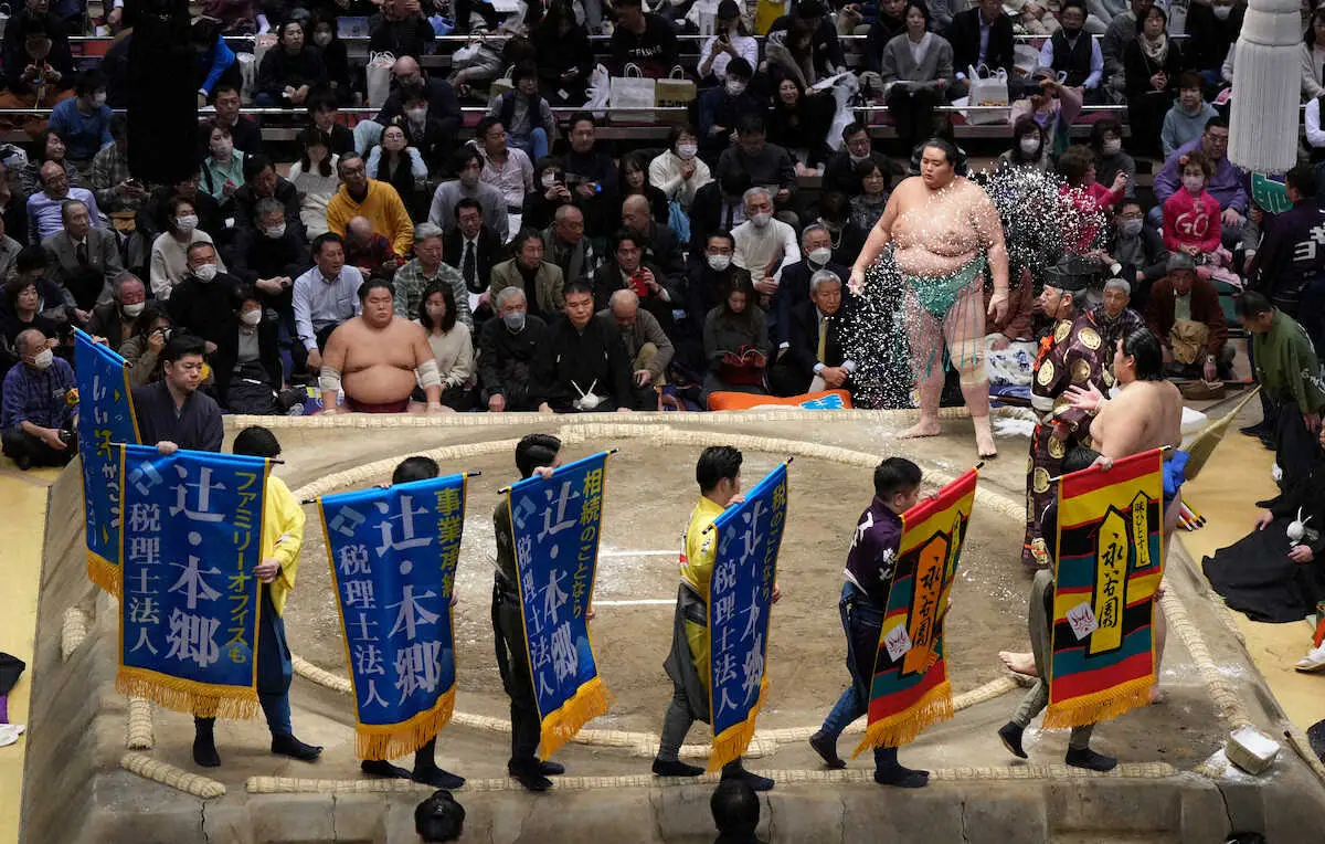 【画像・写真】琴ノ若、大の里との1敗対決制して優勝争い単独トップ！阿武咲は綱獲り・霧島に敗れる