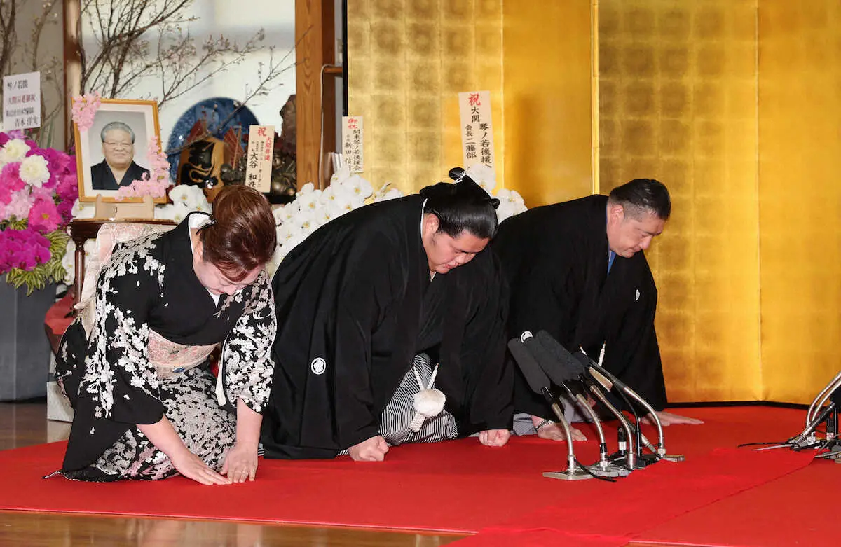【画像・写真】琴ノ若の大関昇進に父・佐渡ケ嶽親方　涙目で「本当に最高にうれしい」