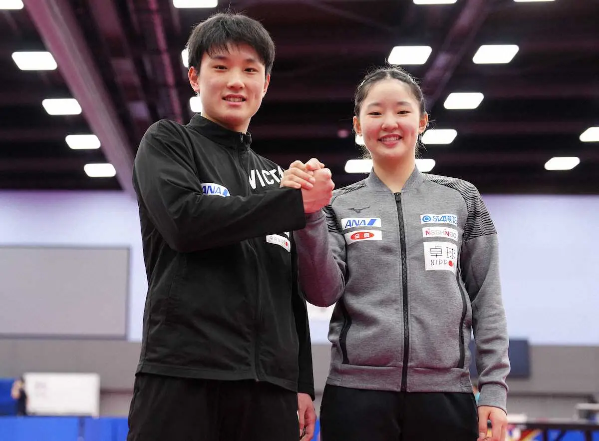 【画像・写真】張本美和「五輪と同じ気持ちで」初出場で緊張も「自分らしく」　兄・智和「堂々としている」