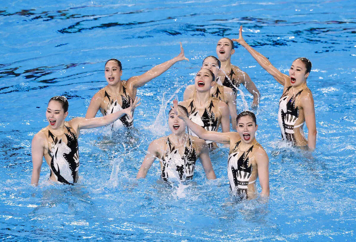 【画像・写真】AS日本　銀メダル＆パリ切符　芸術点で高い評価　96年アトランタ大会からの連続出場8に