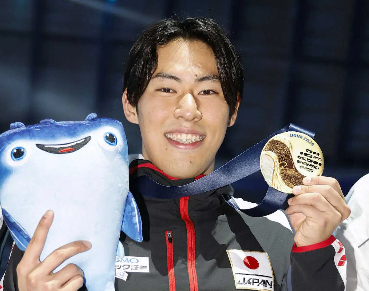 【画像・写真】本多灯が金メダル　男子200Mバタフライ日本勢初　世界4大会連続表彰台