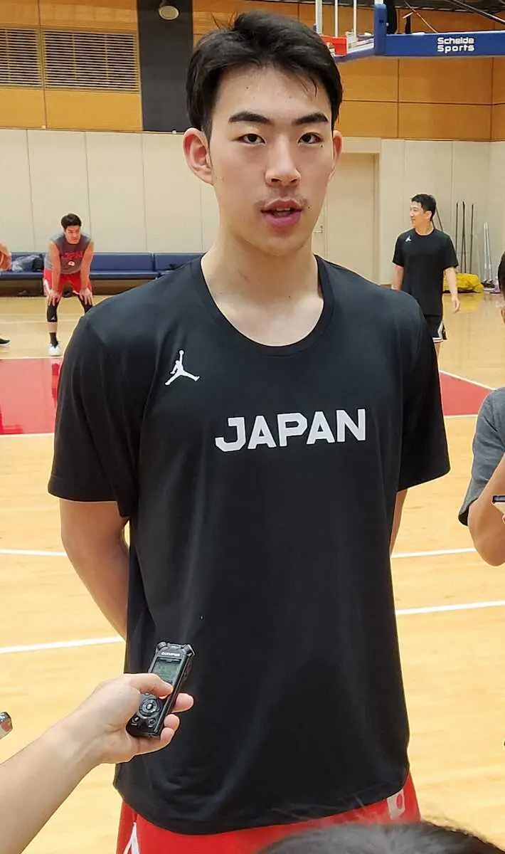 【画像・写真】バスケ川島悠翔　パリ五輪代表入りに意欲　約5カ月ぶりの実戦へ