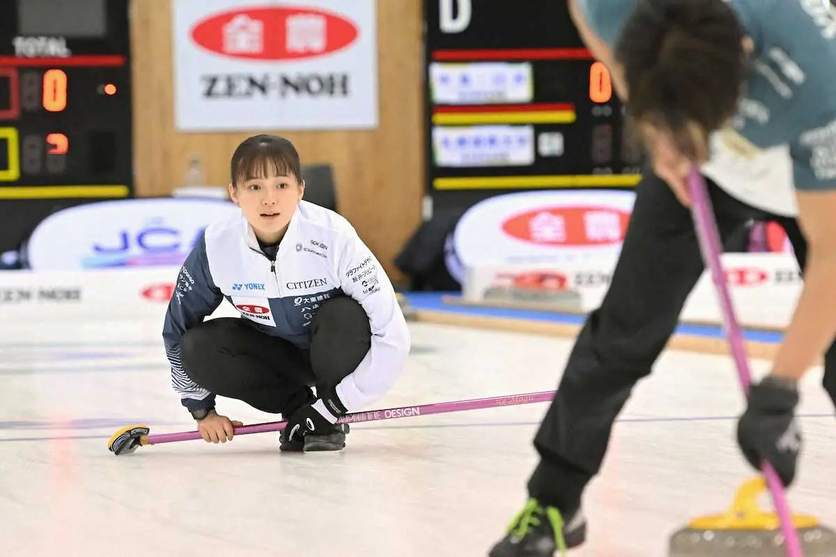 【画像・写真】カーリング　軽井沢クが首位で決勝へ　松村、谷田組は敗退
