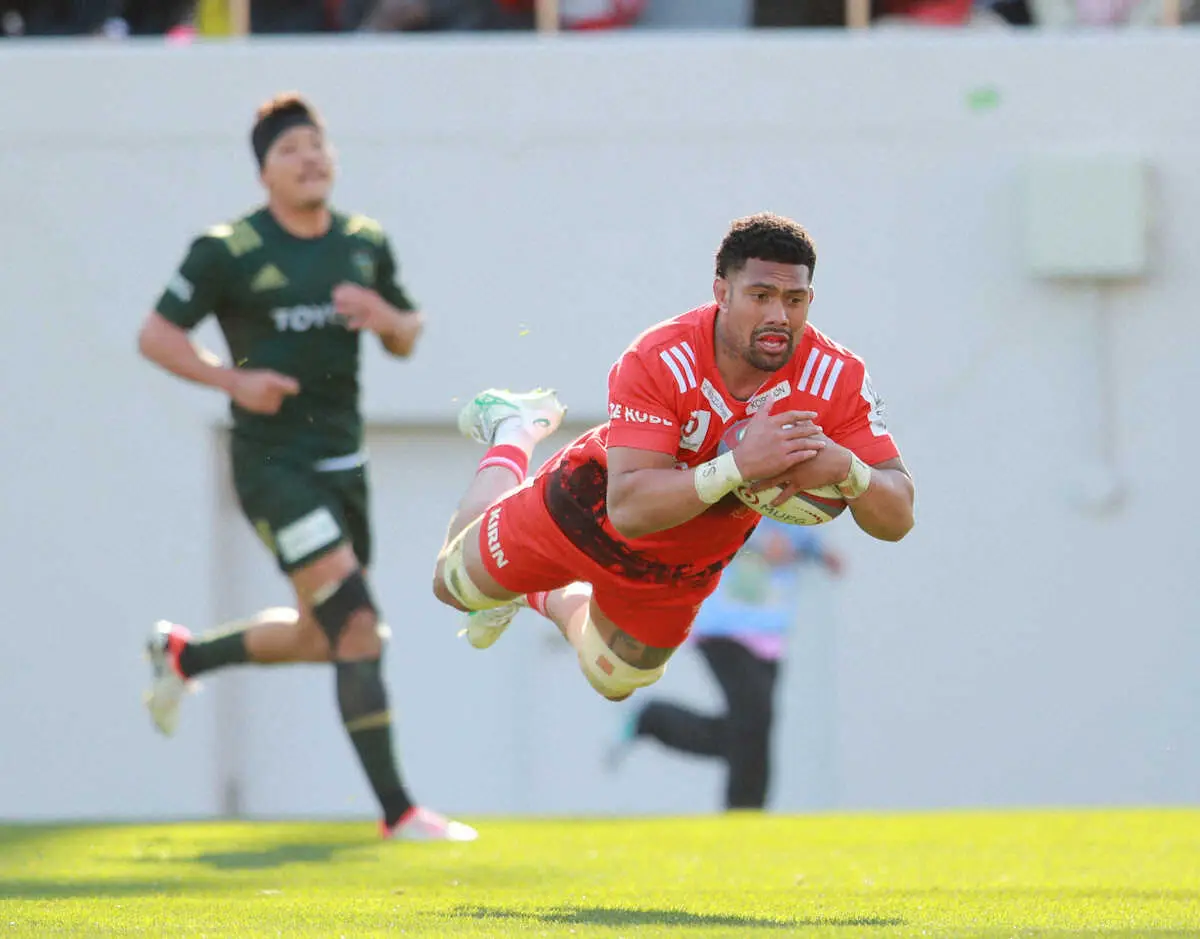 【画像・写真】【リーグワン】世界MVPのNZ代表サベアが4トライ「からあげクン」パワー　3連勝の神戸はPO圏浮上