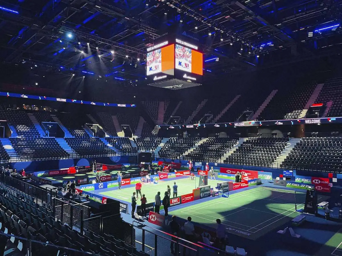 【画像・写真】バドミントン山口茜「新鮮な気持ちで楽しめたらいい」パリ五輪本番会場で前哨戦フランスOP開幕