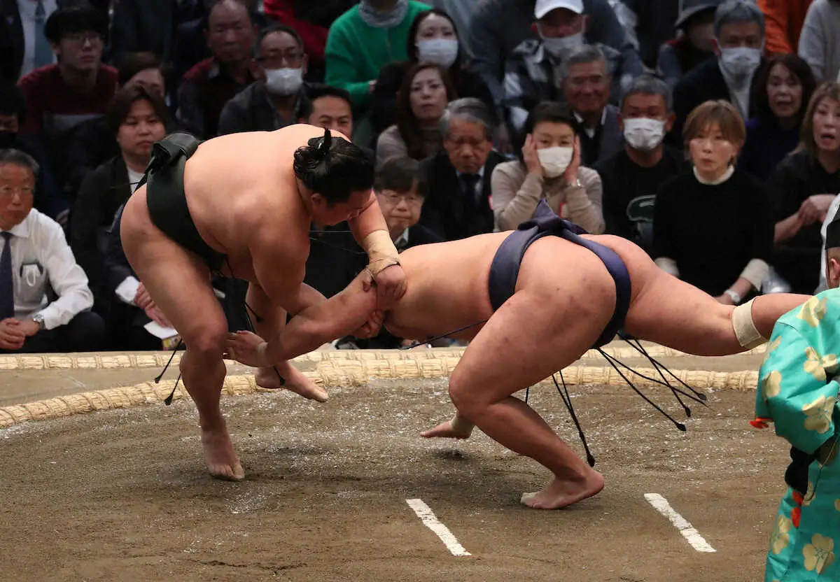 【画像・写真】翠富士　VS豊昇龍の連敗5で止めた　肩透かしで撃破「狙い通りでした」