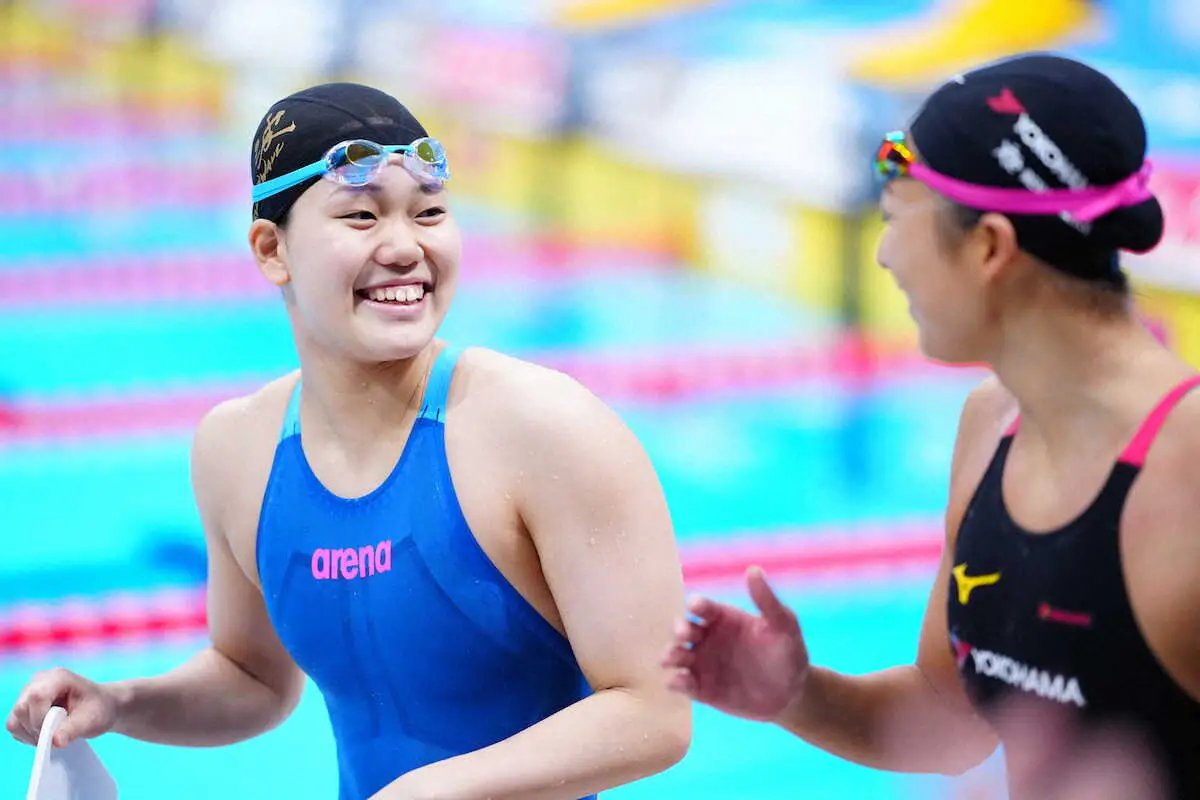 【画像・写真】100Mバタ頂点は17歳の平井　日本勢2人目56秒台　パリでメダル獲得へ「その一歩が踏めて良かった」